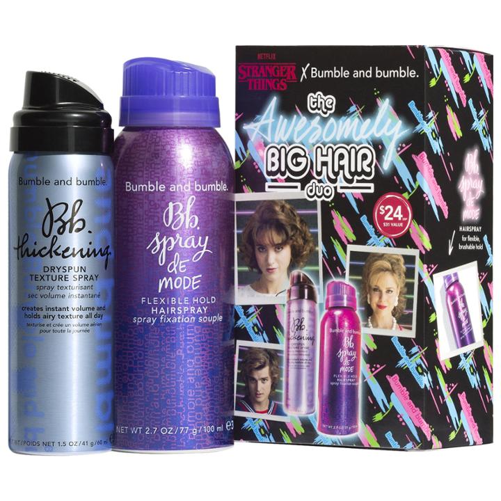 Bumble And Bumble Netflix Stranger Things X Bumble And Bumble. - The Awesomely Big Hair Duo
