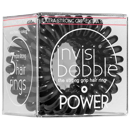 Invisibobble The Strong Grip Hair Ring True Black 3 Strong Grip Hair Rings