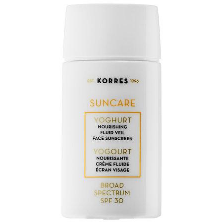 Korres Suncare Yoghurt Nourishing Fluid Veil Face Sunscreen Broad Spectrum Spf 30 1.69 Oz