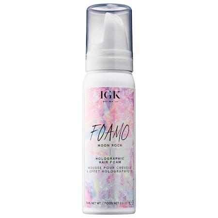 Igk Foamo Holographic Hair Foam Moon Rock 2.4 Oz/ 70 Ml