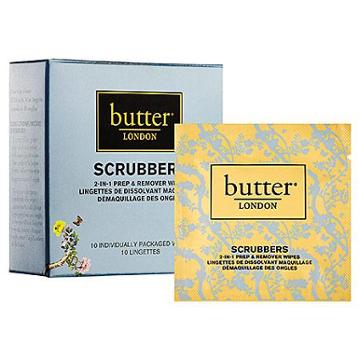 Butter London Scrubbers 2-in-1 Nail Prep & Remover Pads 10 Wipes