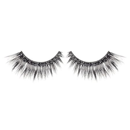 Black Up Eyelashes & Glue 6 1 Pair Of Reusable Eyelashes And Glue (0.024 Oz/ 0.7 Ml)