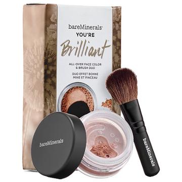 Bareminerals You're Brilliant All Over Face Color & Brush Duo 0.03 Oz/ 0.85 G