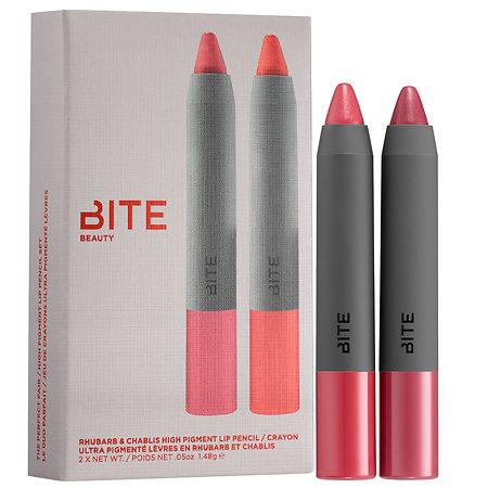 Bite Beauty The Perfect Pair High Pigment Pencil Lip Set Chablis/ Rhubarb 0.05 X 2