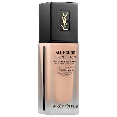 Yves Saint Laurent All Hours Longwear Natural Matte Foundation Br40 Cool Sand .84 Oz/ 25 Ml