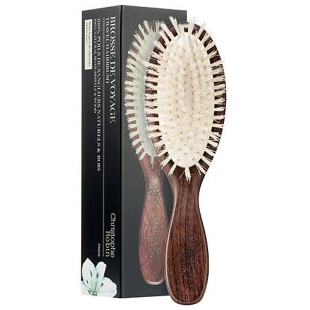 Christophe Robin Boar Bristle Detangling Hairbrush Travel Size