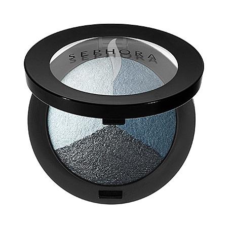 Sephora Collection Microsmooth Baked Eyeshadow Trio 12 Blue Lagoon