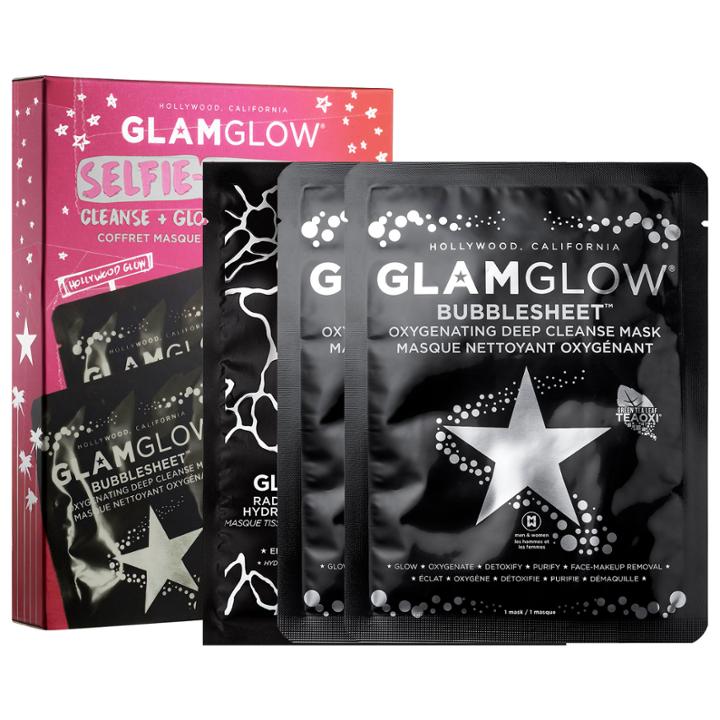 Glamglow Selfie-approved Cleanse And Glow Sheet Mask Trio