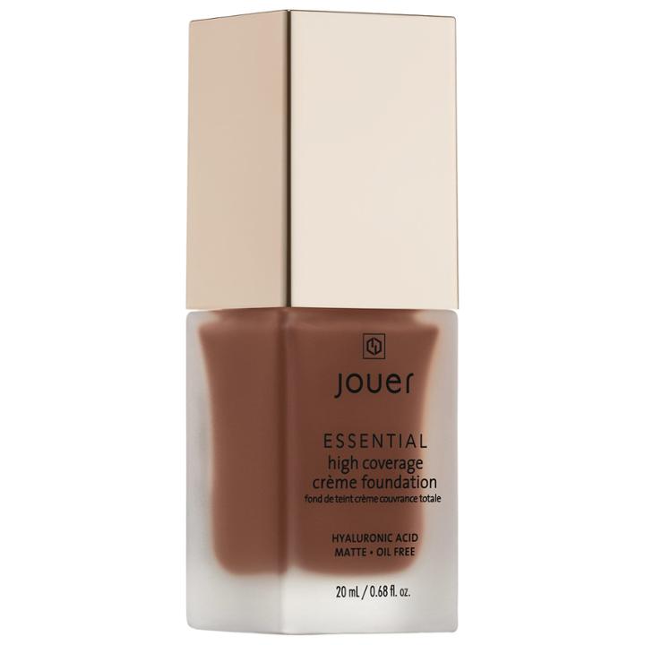 Jouer Cosmetics Essential High Coverage Crme Foundation Mahogany 0.68 Oz/ 20 Ml