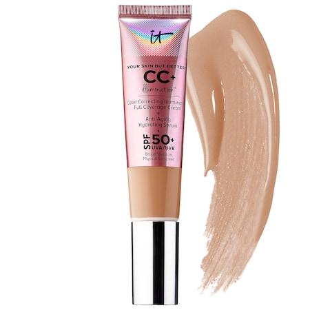 It Cosmetics Cc+ Cream Illumination With Spf 50+ Medium Tan 1.08 Oz/ 32 Ml