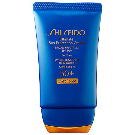 Shiseido Ultimate Sun Protection Cream Broad Spectrum Spf 50+ Wetforce For Face 2 Oz/ 60 Ml