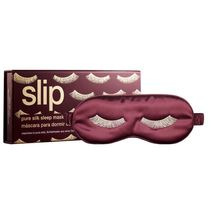 Slip Silk Sleepmask Burgundy Lashes