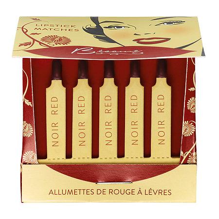 Besame Cosmetics Classic Color Lipstick Matches Noir Red 5 X 0.03 Oz