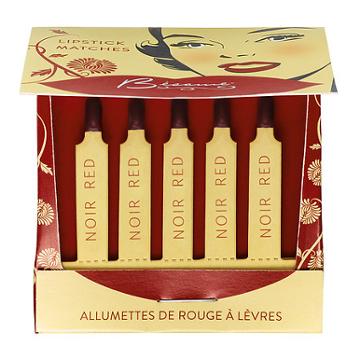 Besame Cosmetics Classic Color Lipstick Matches Noir Red 5 X 0.03 Oz