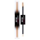 Huda Beauty Matte & Metal Melted Double Ended Eyeshadows Faux Fur (light Peach-toned Nude Matte), Bamboo Hoops (oyster Gold Glitter) 2 X 0.068 Oz