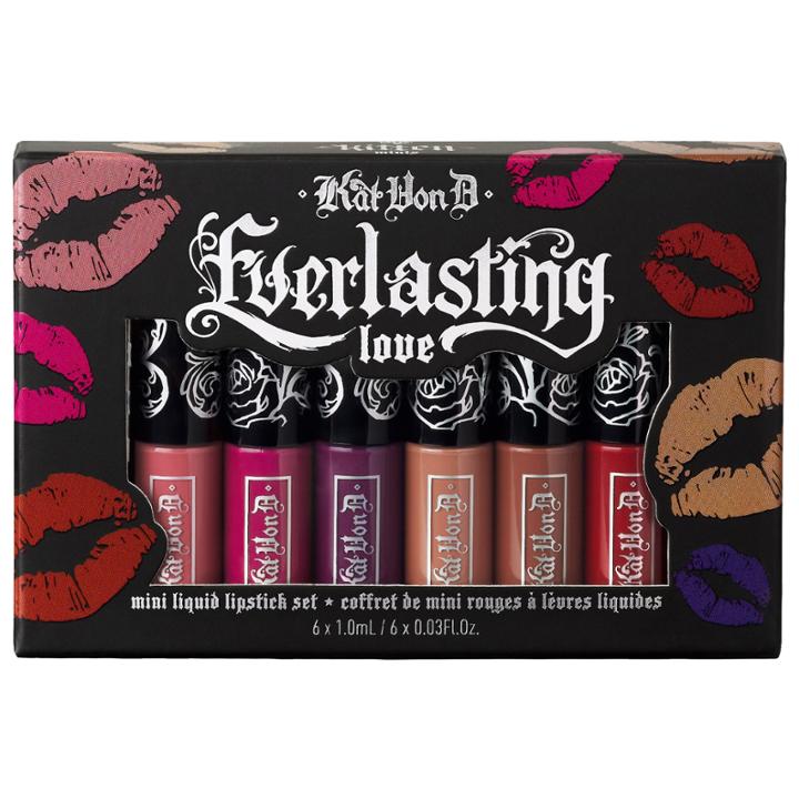 Kat Von D Kitten Mini: Everlasting Love Mini Liquid Lipstick Set 6 X 0.03 Oz/ 1 Ml