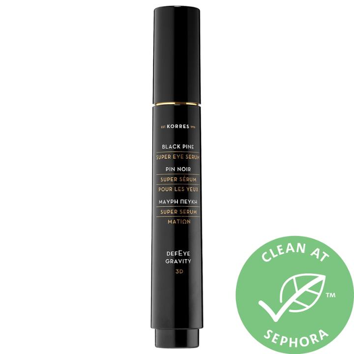 Korres Black Pine 3d Eye-lift Super Serum Defeye Gravity&trade; 0.51 Oz/ 15 Ml