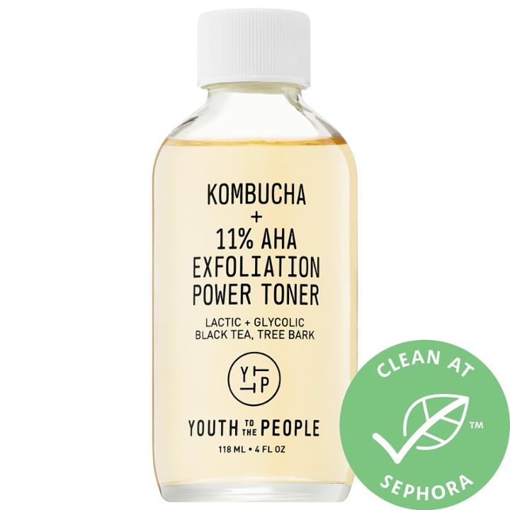 Youth To The People Kombucha + 11% Aha Exfoliation Power Toner 4 Oz/ 118 Ml
