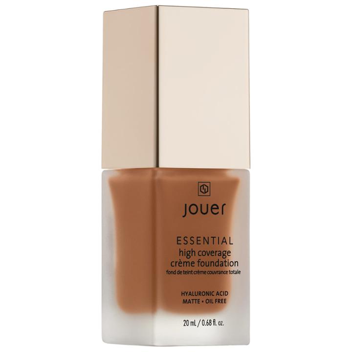 Jouer Cosmetics Essential High Coverage Crme Foundation Cocoa 0.68 Oz/ 20 Ml