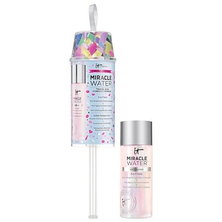 It Cosmetics Miracle Water 3-in-1 Micellar Cleanser Mini Confetti Popper 1.7 Oz/ 50 Ml