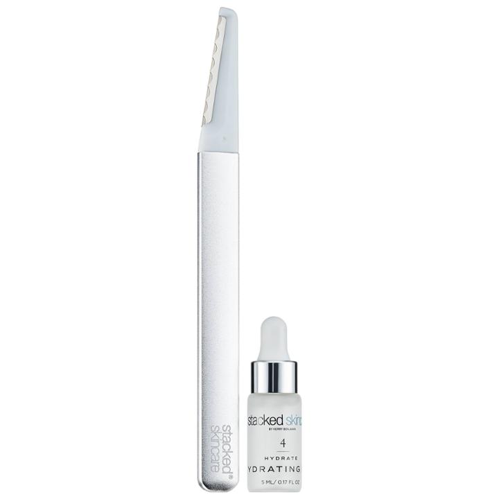 Stackedskincare Dermaplaning Tool + Hyaluronic Acid Champaca Hydrating Serum