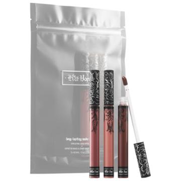 Kat Von D Long-lasting Nude Lip Trio 3 X 0.22 Oz/ 6.6 Ml
