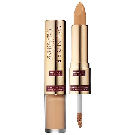 Wander Beauty Dualist Matte And Illuminating Concealer Tan Stick - 0.16 Oz/ 4.5 G, Liquid - 0.12 Oz/ 3.5 G