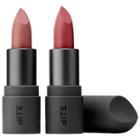 Bite Beauty The Perfect Pair Amuse Bouche Lipstick Set Rhubarb (rich Plum Rose)/ Thistle (mauve Infused Taupe) 2 X 0.05 Oz/ 1.55 G