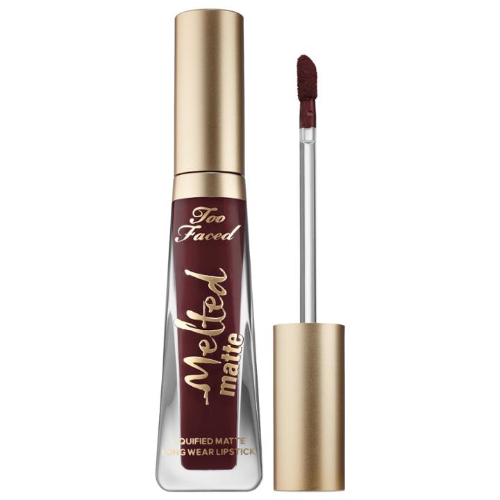 Too Faced Melted Matte Liquified Matte Long Wear Lipstick Drop Dead Red 0.4 Oz/ 11.8 Ml