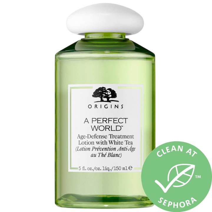 Origins A Perfect World Age-defense Treatment Lotion With White Tea 5 Oz/ 150 Ml