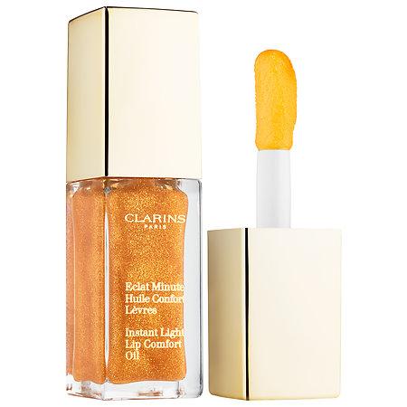 Clarins Instant Light Lip Comfort Oil Honey Glam 0.1 Oz/ 7 Ml