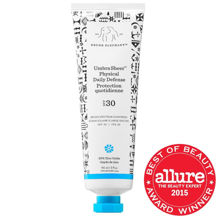 Drunk Elephant Umbra&trade; Sheer Physical Daily Defense Broad Spectrum Sunscreen Spf 30 3 Oz/ 90 Ml