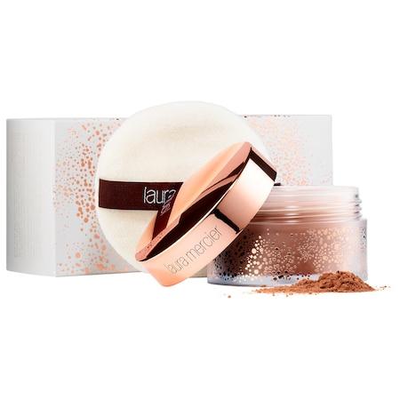 Laura Mercier Pret-a-powder Limited Edition Powder & Puff Medium/ Deep 1 Oz/ 29 G