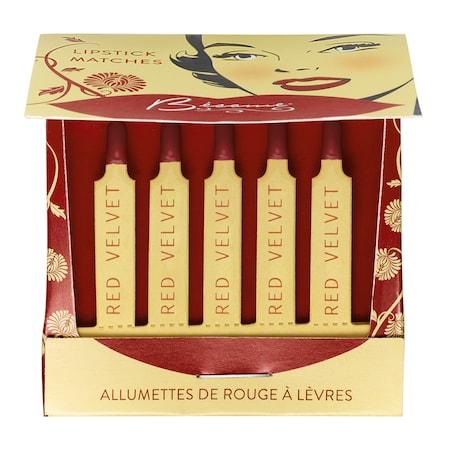 Besame Cosmetics Classic Color Lipstick Matches Red Velvet 5 X 0.03 Oz/ 0.85 G