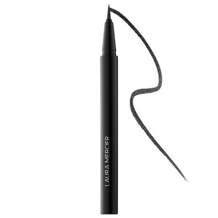 Laura Mercier Caviar Intense Ink Waterproof Liquid Eyeliner Noir 0.016 Oz / 0.5 Ml