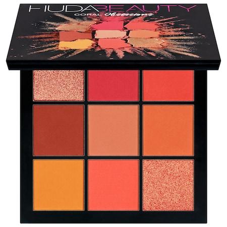 Huda Beauty Obsessions Eyeshadow Palette Coral 9 X 0.05 Oz/ 1.3 G