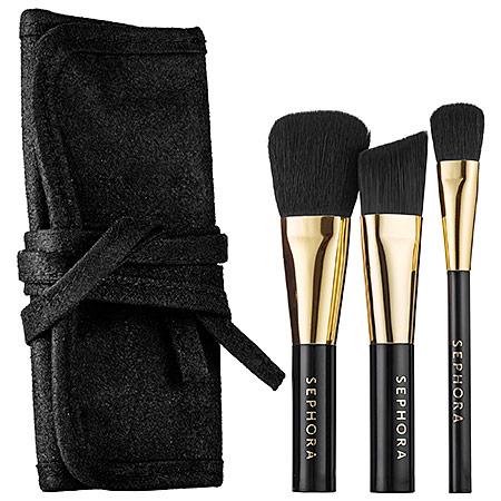 Sephora Collection Touch And Gold Travel Brush Set