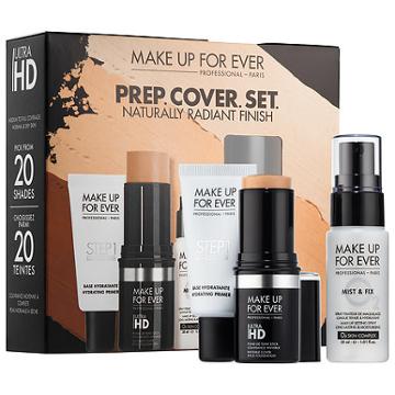 Make Up For Ever Prep. Cover. Set. Customizable Ultra Hd Invisible Cover Stick Foundation Set