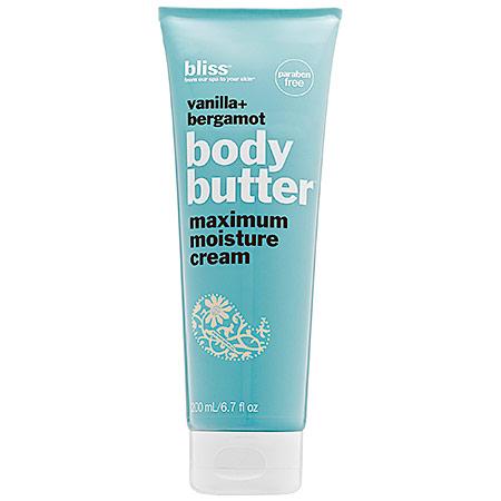 Bliss Vanilla+bergamot Body Butter Maximum Moisture Cream 6.7 Oz