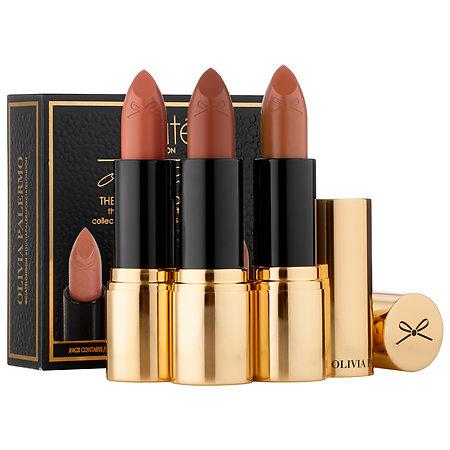 Ciate London Olivia Palermo X Ciate London The Satin Kiss Collection Cashmere/ Truffle/ Praline 3 X 0.12 Oz