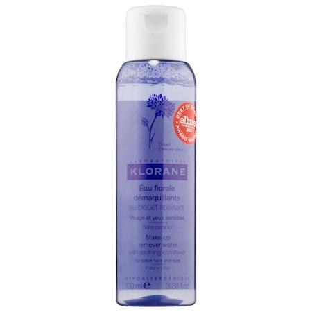 Klorane Make-up Remover Water With Soothing Cornflower 3.38 Oz/ 100 Ml