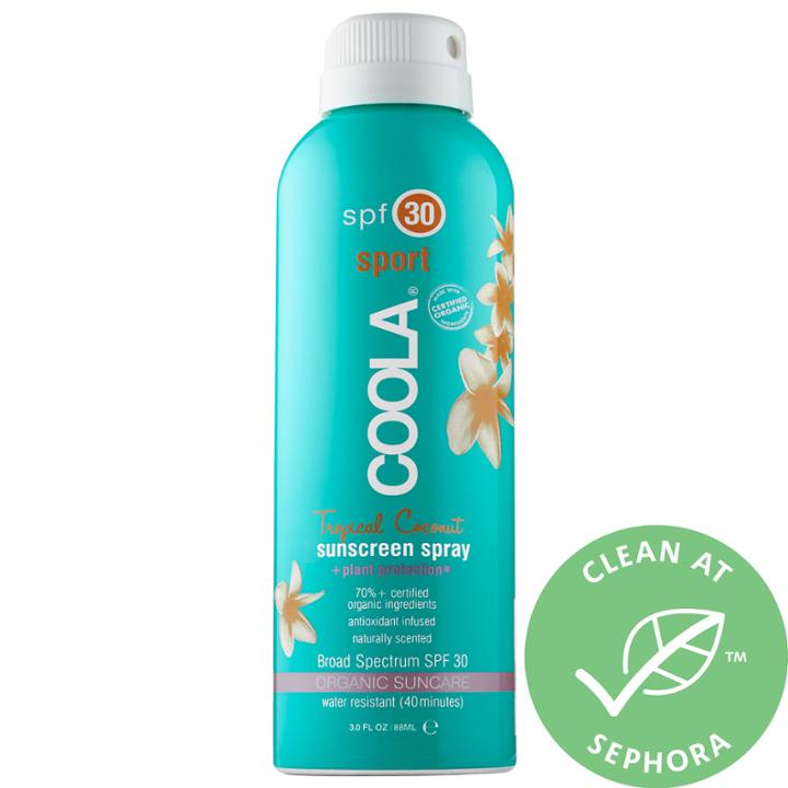 Coola Sport Continuous Spray Spf 30 - Tropical Coconut Mini 3 Oz/ 88 Ml