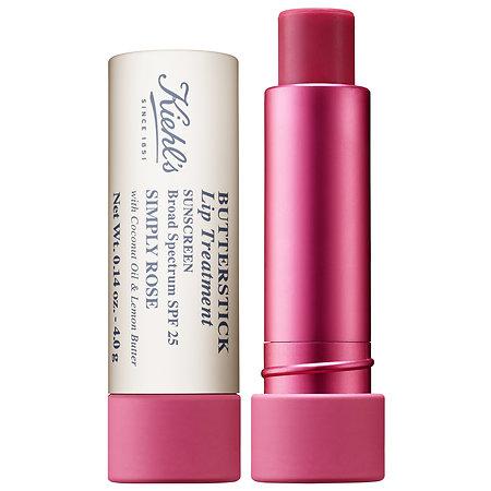 Kiehl's Since 1851 Butterstick Lip Treatment Spf 25 Simply Rose 0.14 Oz/ 4 G