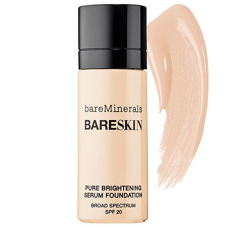 Bareminerals Bareskin(r) Pure Brightening Serum Foundation Broad Spectrum Spf 20 Bare Linen 03 0.5 Oz