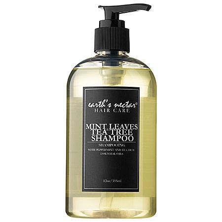 Earth's Nectar Mint Leaves & Tea Tree Shampoo 12 Oz