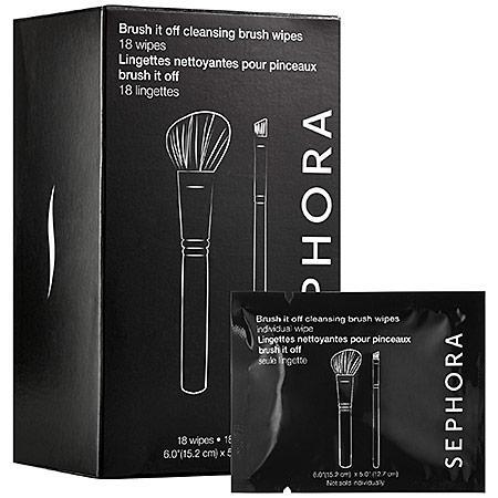Sephora Collection Brush It Off Cleansing Brush Wipes 18 Wipes