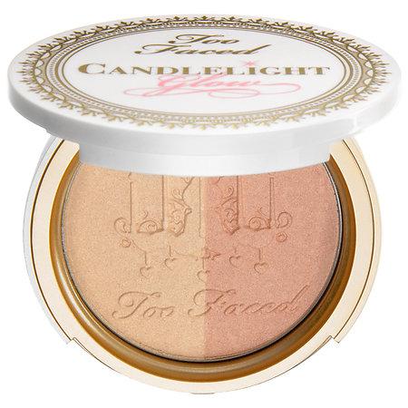 Too Faced Candlelight Glow Highlighting Powder Duo Warm Glow 0.35 Oz