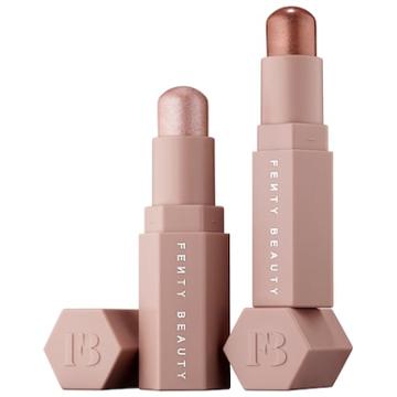 Fenty Beauty By Rihanna Lil Match Stix Duo Mini Shimmer Skinstick Set Starstruck/ Sinamon 2 X 0.09 Oz/ 2.8 G