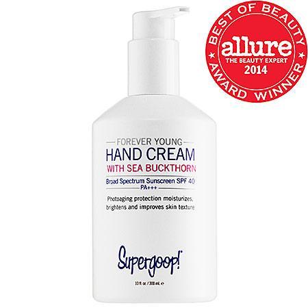 Supergoop! Forever Young Hand Cream Broad Spectrum Sunscreen Spf 40 Pa+++ 10 Oz