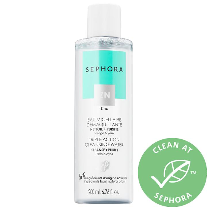 Sephora Collection Triple Action Cleansing Water - Cleanse + Purify 6.76 Fl Oz/ 200 Ml